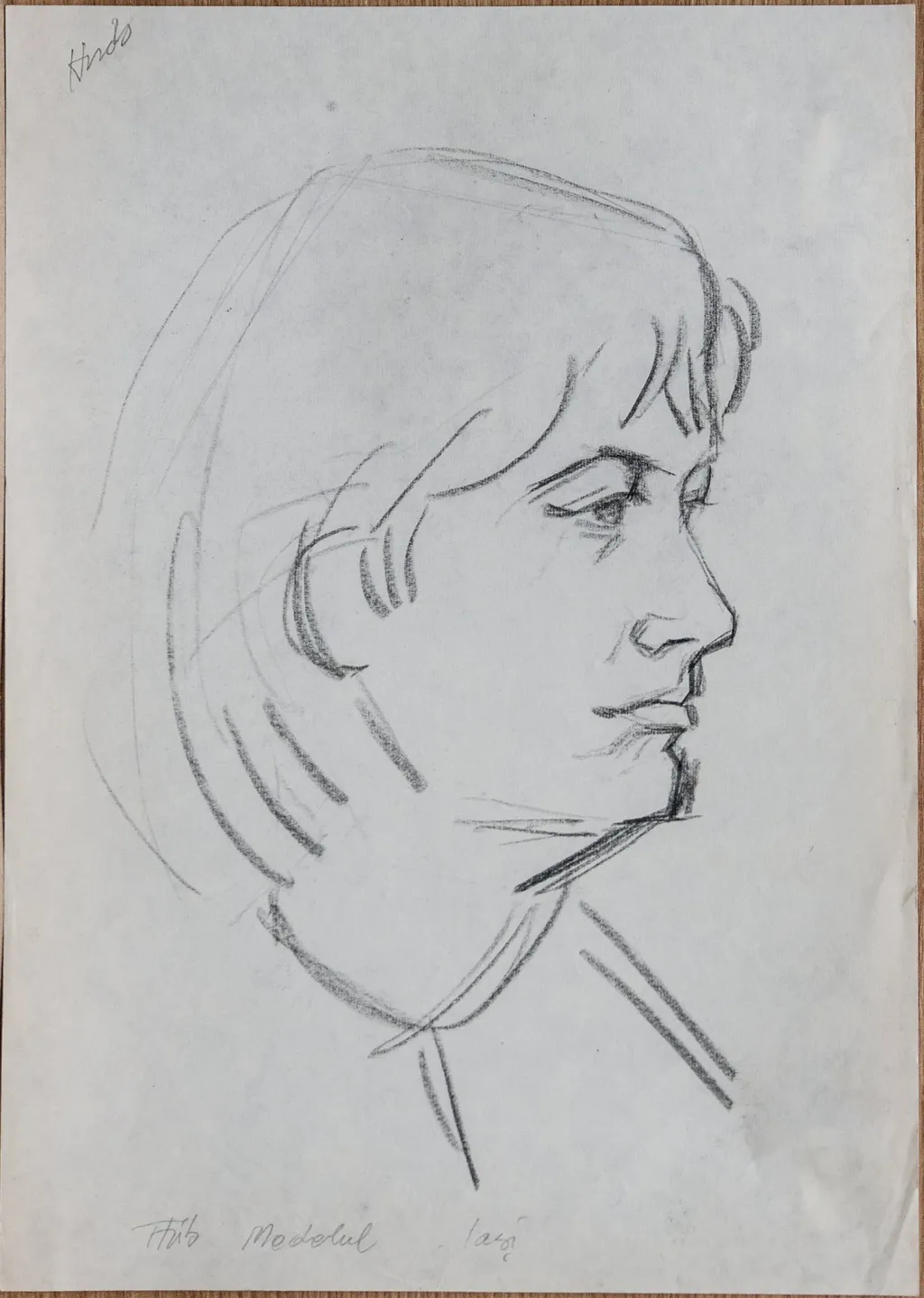 Modelul, by Teodor Hrib, 1950