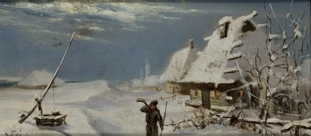 Winter Landscape, by Teodor Talowski, oil