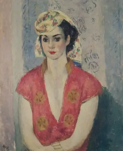 Portret de fată, by Teodorescu-Sion