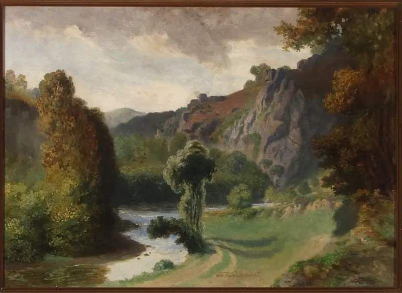 Landscape from Vallée du Cousin, by Teofil Kwiatkowski