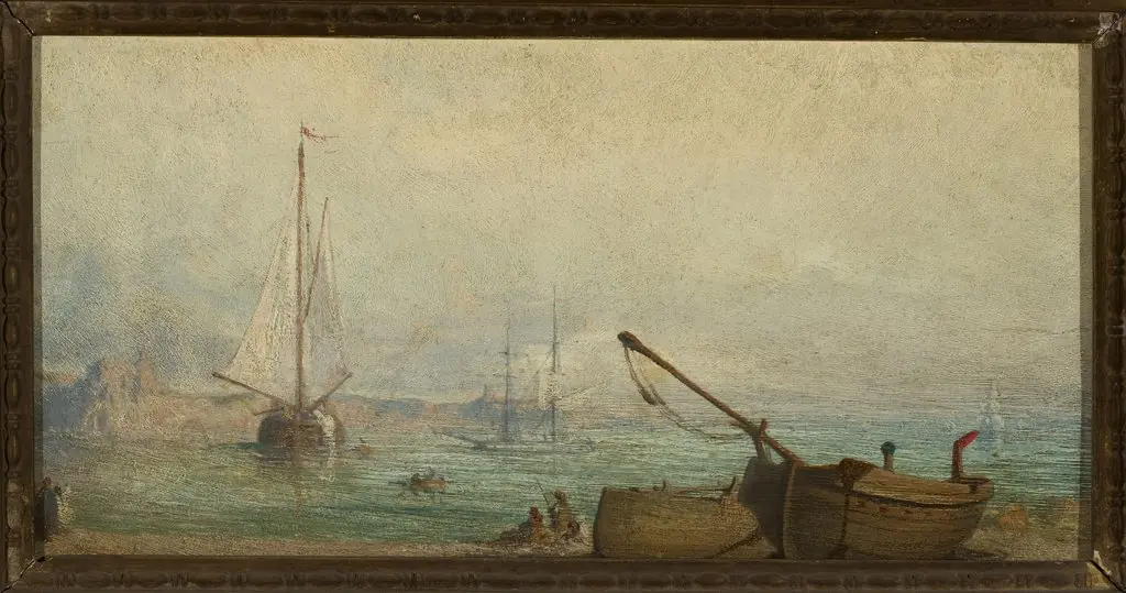 View of the Avignon port, by Teofil Kwiatkowski
