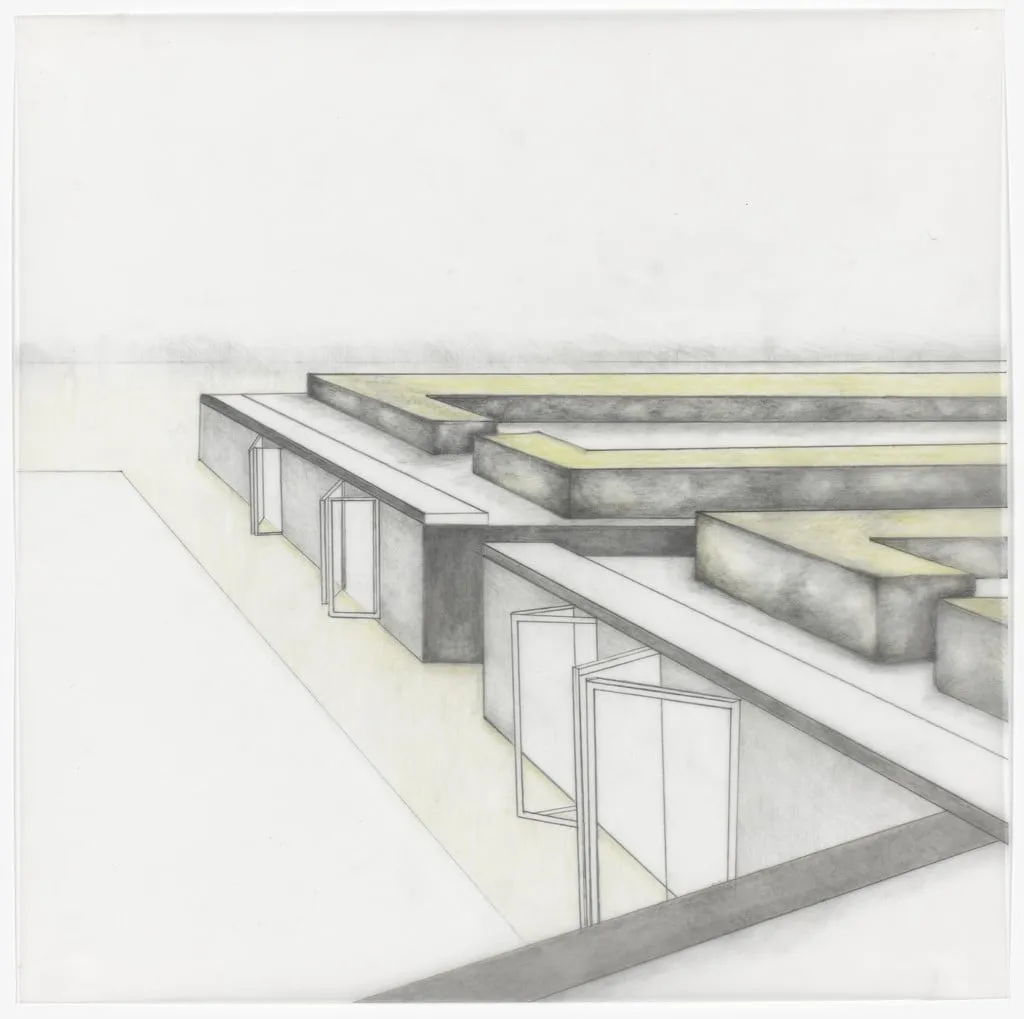 Untitled, by Teresita Fernández, graphite, 1997