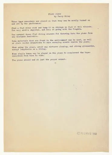 Untitled, by Terry Riley