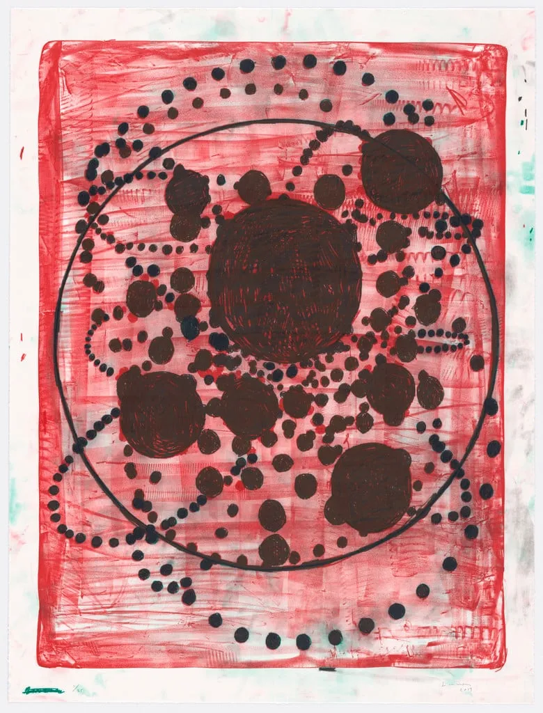 Untitled, by Terry Winters, ink, 2019