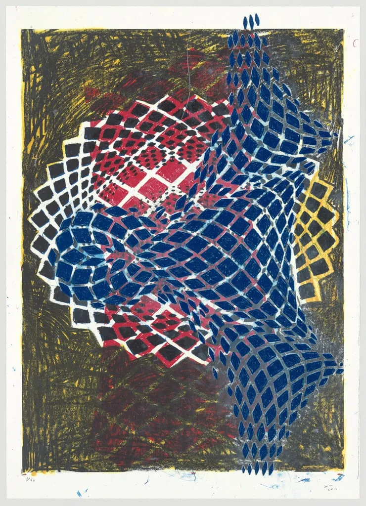 Untitled, by Terry Winters, ink, 2013