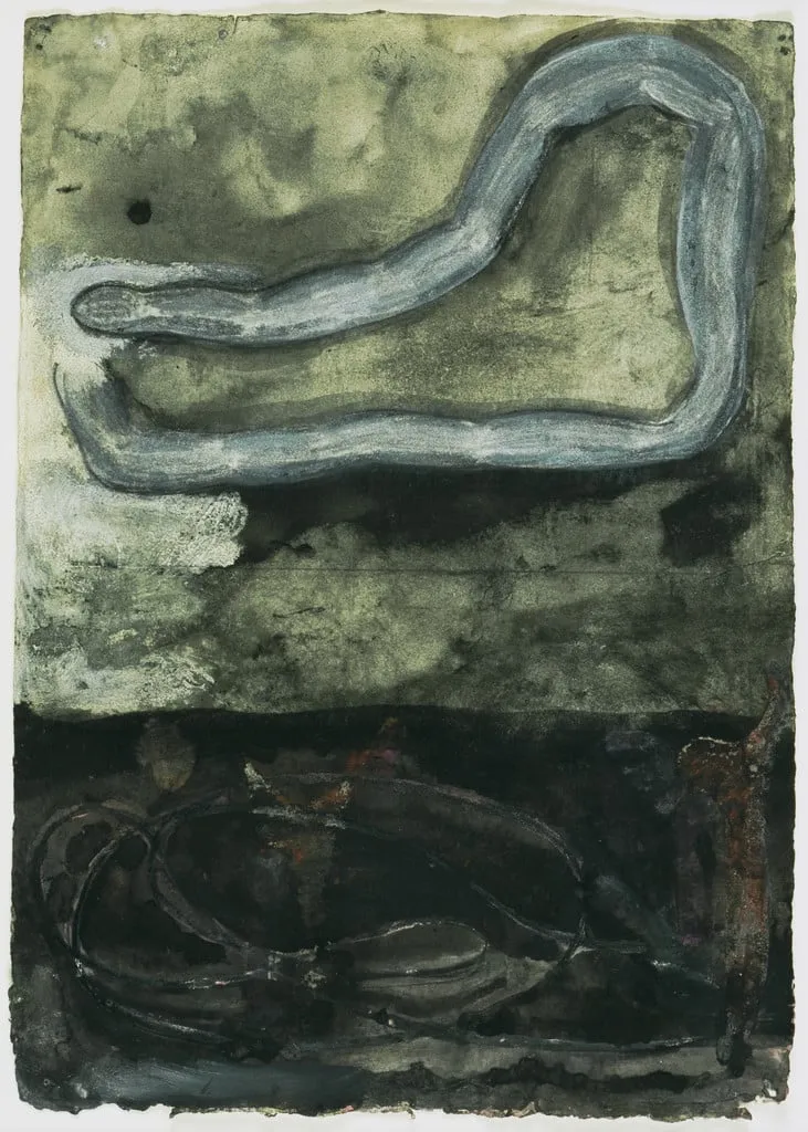 Untitled, by Terry Winters, watercolor, 1986