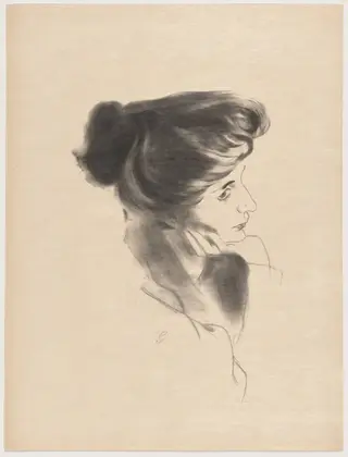 Tête de femme, profil à droite (Head of a Woman in Profile to the Right)