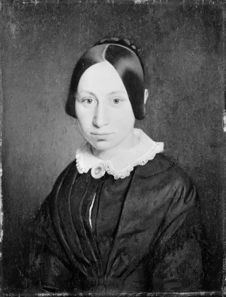 Andrea Frederikke Bindesbøll, f. Andersen. Arkitekten Gottlieb Bindesbølls hustru, by Th. Wegener
