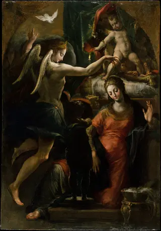 The Annunciation, by Girolamo Mazzola Bedoli