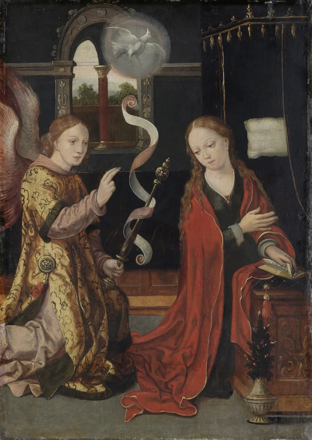 The Annunciation, oil, 1550