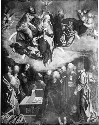 The Assumption of Mary (after Dürer's woodcut from the Life of Mary B. 94)