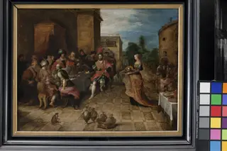 The Banquet of Herod. Salome Presents the Head of John the Baptist