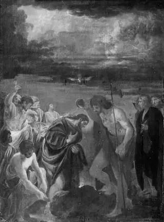 The Baptism of Christ, by Andrea Sacchi