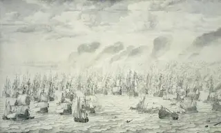 The Battle of Terheide, by Willem van de Velde the elder