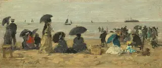 The Beach, by Eugène Louis Boudin