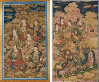 The Bodhisattvas of the Ten Stages in Attaining the Most Perfect Knowledge; The Eight Hosts of Deva, Naga, and Yakshi