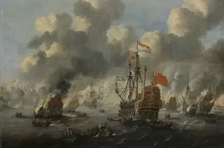 The burning of the English fleet off Chatham, 20 June 1667