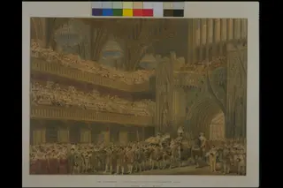 The Champion of England Entering Westminster Hall