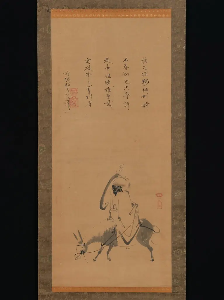 The Chinese Poet Pan Lang on a Donkey