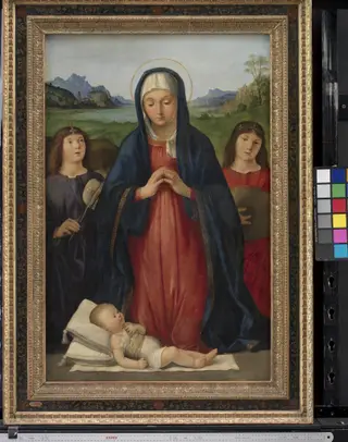 The Christ Child Worshipped by Mary