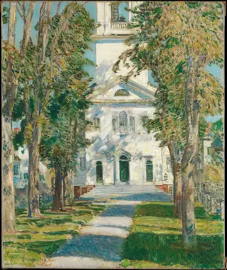 The Church at Gloucester, by Childe Hassam