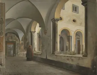 The Cloisters of the Franciscan Monastery Santa Maria in Aracoeli in Rome