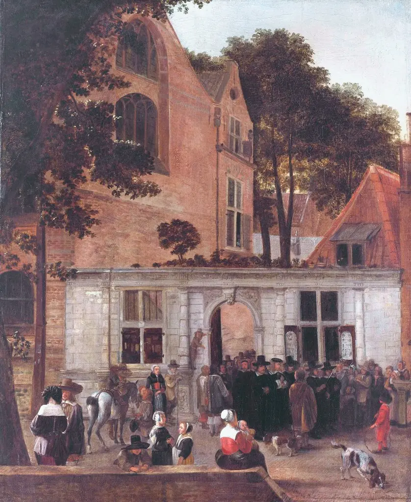 The conferring of a degree at the University of Leiden around 1650