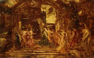 The Court of the Princess, by Adolphe Joseph Thomas Monticelli