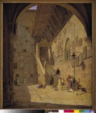 The Courtyard of the Palazzo del Bargello. Florence