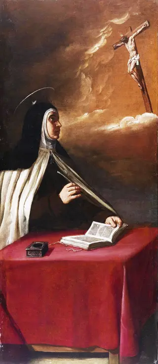 The crucified Christ appears to Saint Teresa of Avila, by Alonso Cano