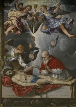The dead Christ venerated by Pius V