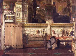 The Egyptian Widow, by Lawrence Alma-Tadema