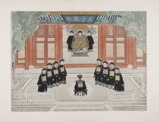 The Emperor Holding an Audience with Officials
