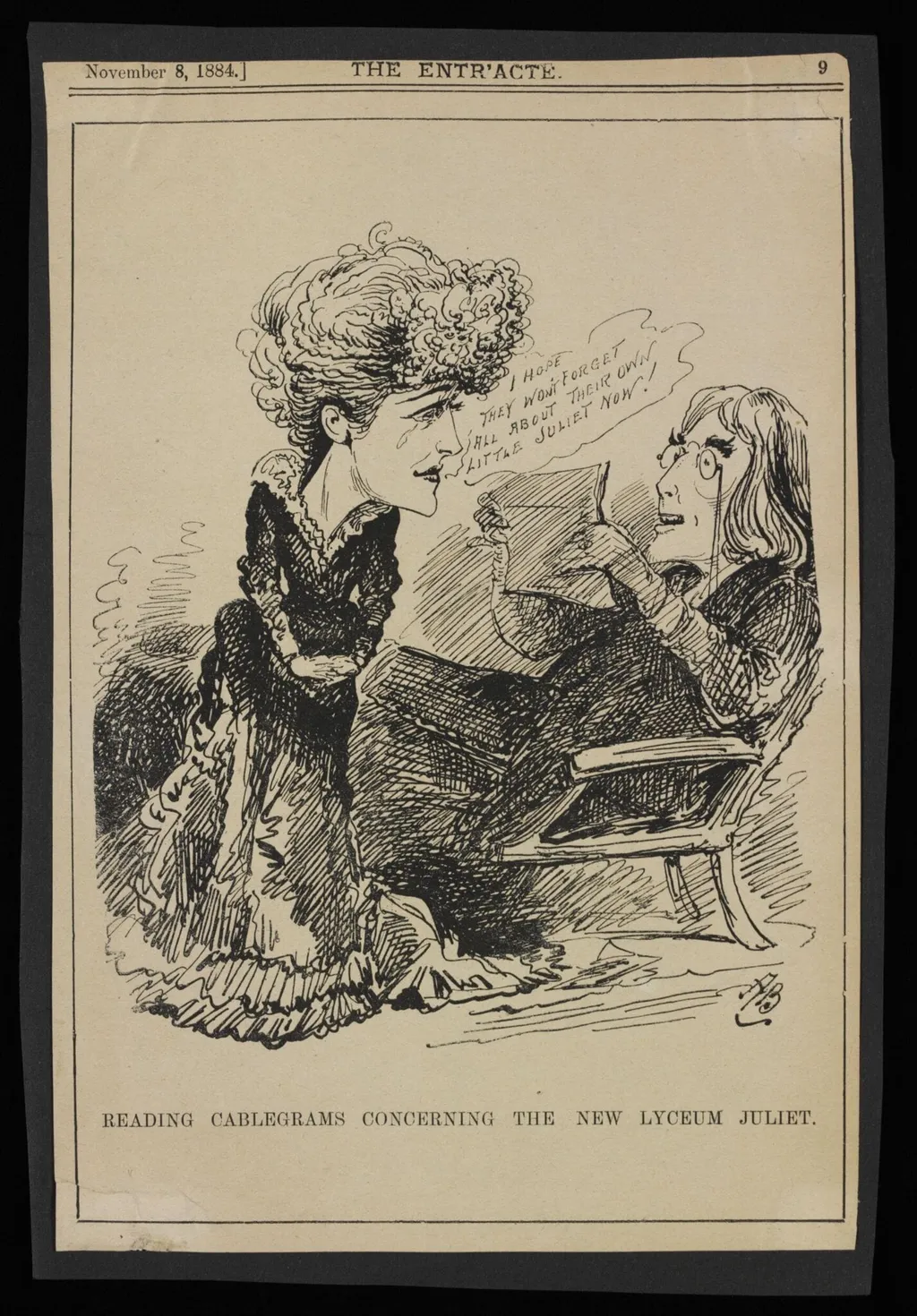 Romeo and Juliet, by The Entr'acte, 1884