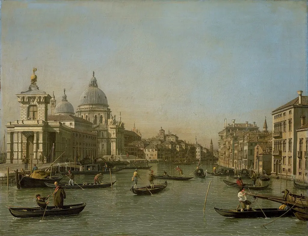 The Entrance to the Grand Canal at the Punta della Dogana and Santa Maria della Salute