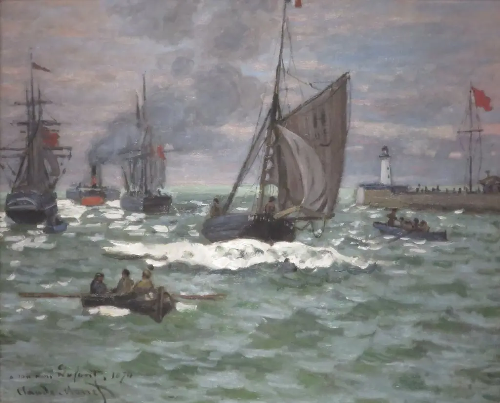 The Entrance to the Port of Le Havre