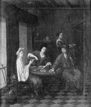 The Family Having Lunch