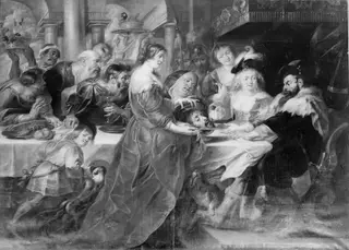 The Feast of Herod. Salome Bringing the Head of St John the Baptist on a Charger