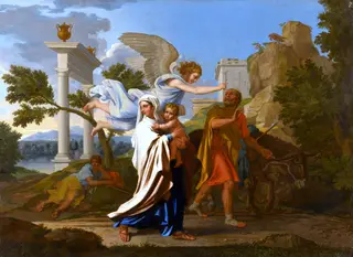 The Flight into Egypt, by Nicolas Poussin