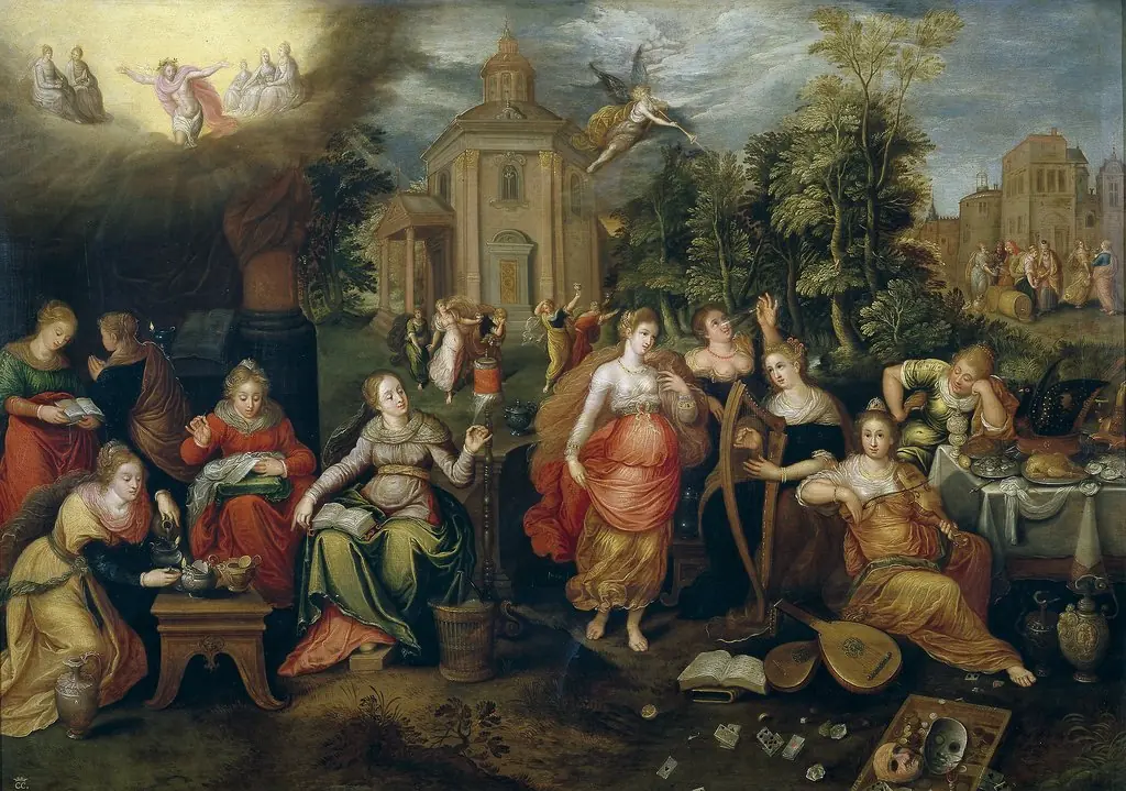 The foolish virgins and the wise virgins
