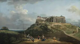 The Fortress of Königstein, by Bernardo Bellotto
