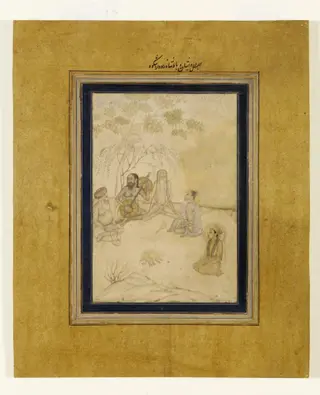 The gathering of dervishes with Prince Dara Shikuh