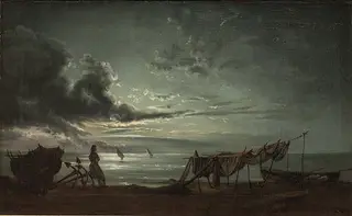 The Gulf of Naples. Moonlight