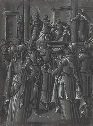 The High Priest before Pilate [verso]