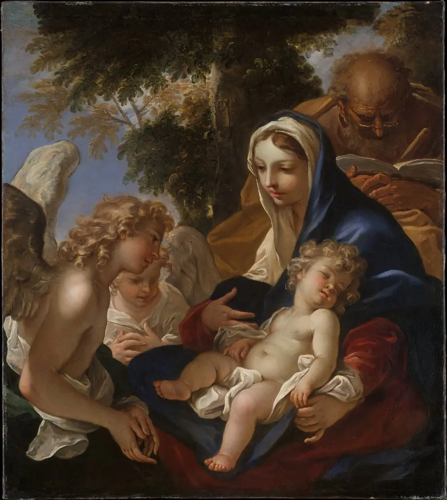 The Holy Family with Angels
