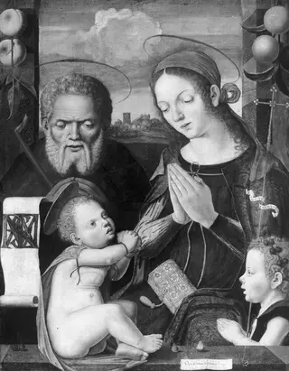 The Holy Family with little John