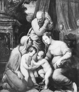 The Holy Family with St Elizabeth and the Infant St John