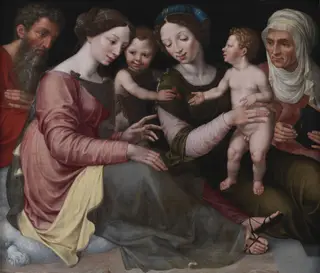 The Holy Family with the Infant St John, St Elizabeth and St Anna