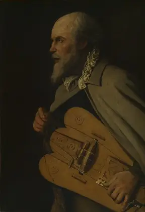 The hurdy-gurdy player