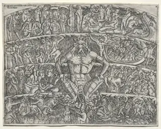 The Inferno According to Dante, after the Fresco in the Campo Santo at Pisa